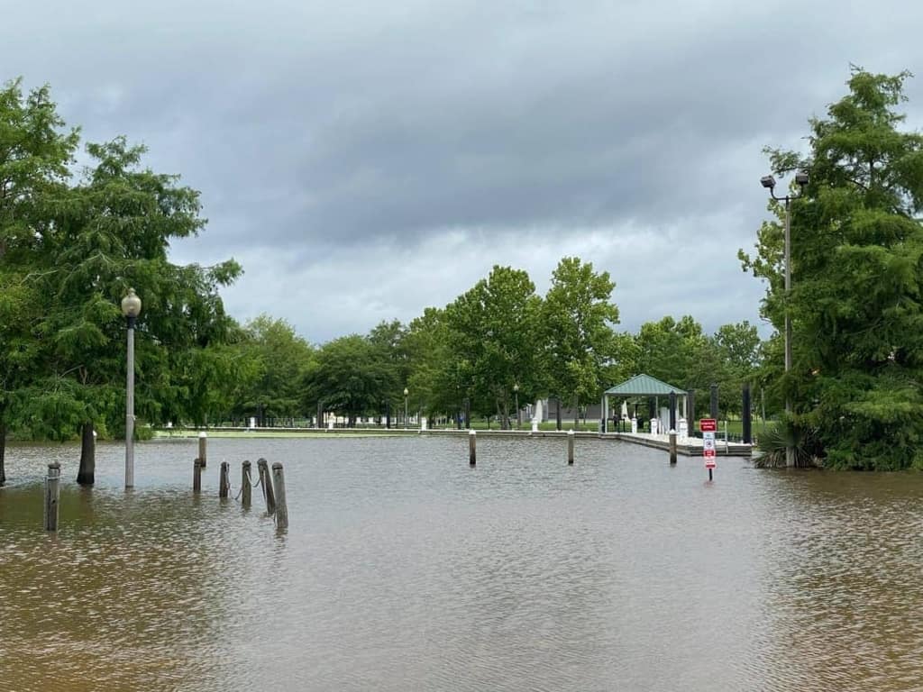 A flood zone map of Slidell