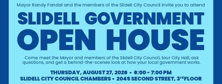 City to Host Slidell Government Open House on August 27
