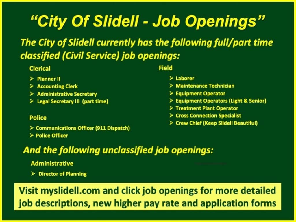 City of Slidell staff at work